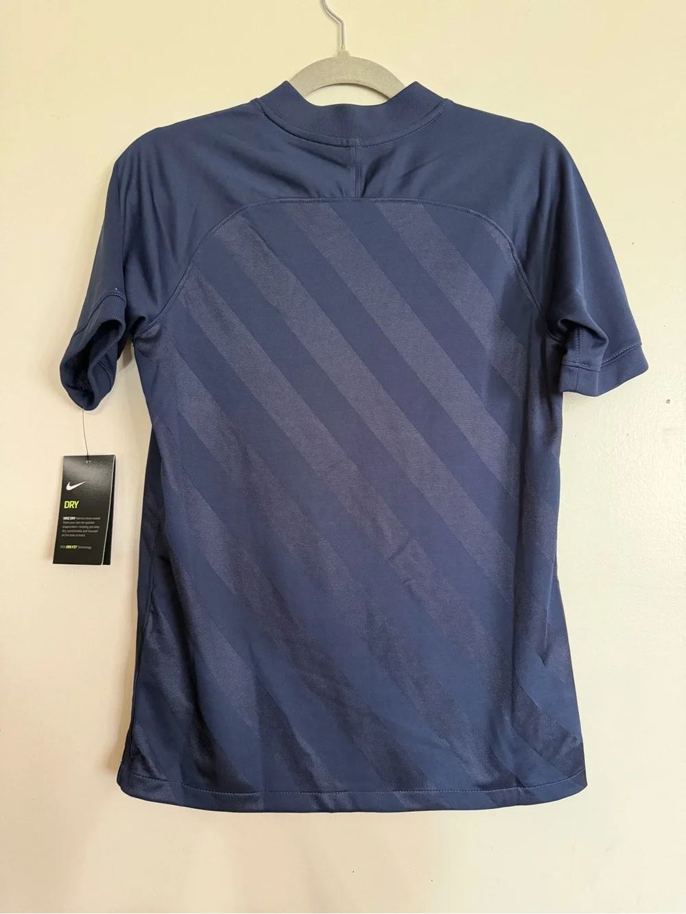 Nike Boys Navy Blue Short Sleeve Athletic Jersey